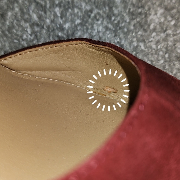 Franco Sarto burgundy leather wide strapy pumps, sz: 9.5 "Alysia" - Picture 11 of 14